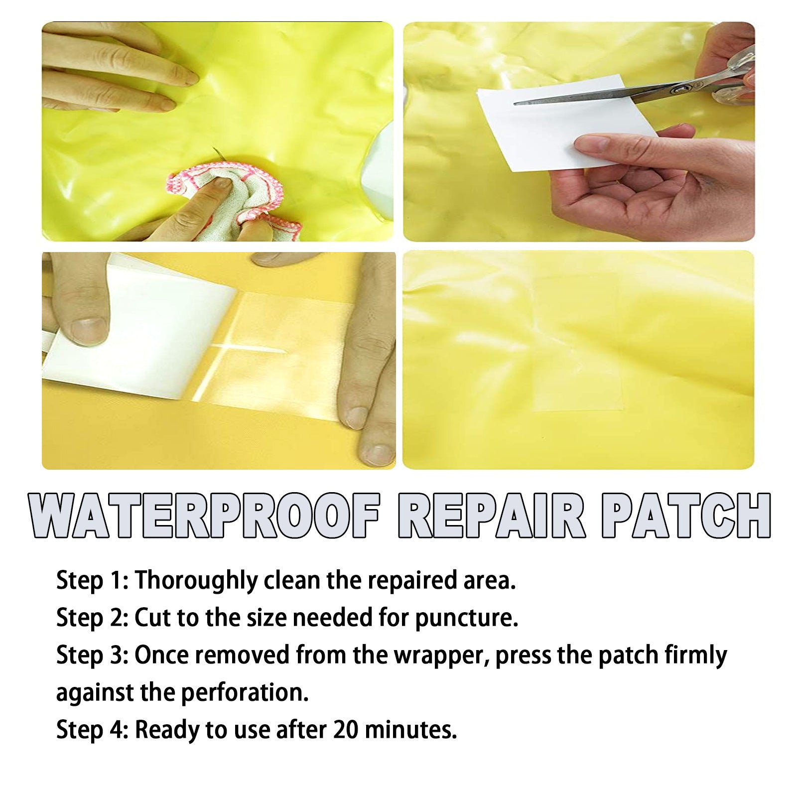 Waterproof Adhesive Leak Repair, Waterproof Coating Tent Umbrella Inflatable Pool Balloon Self-Adhesive Repair Tape