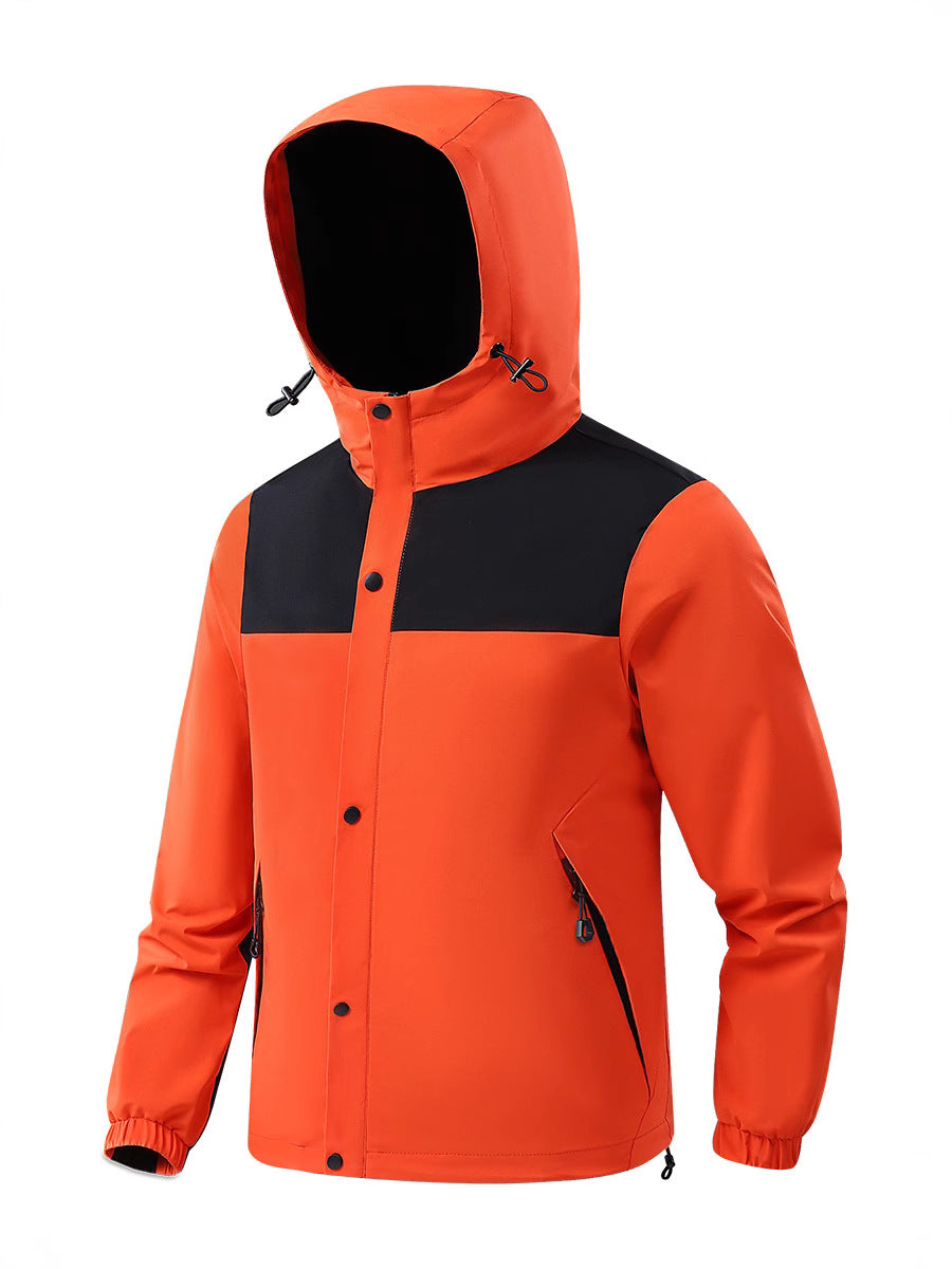 Outdoor jacket, men's jacket, couple's plus size waterproof hiking suit