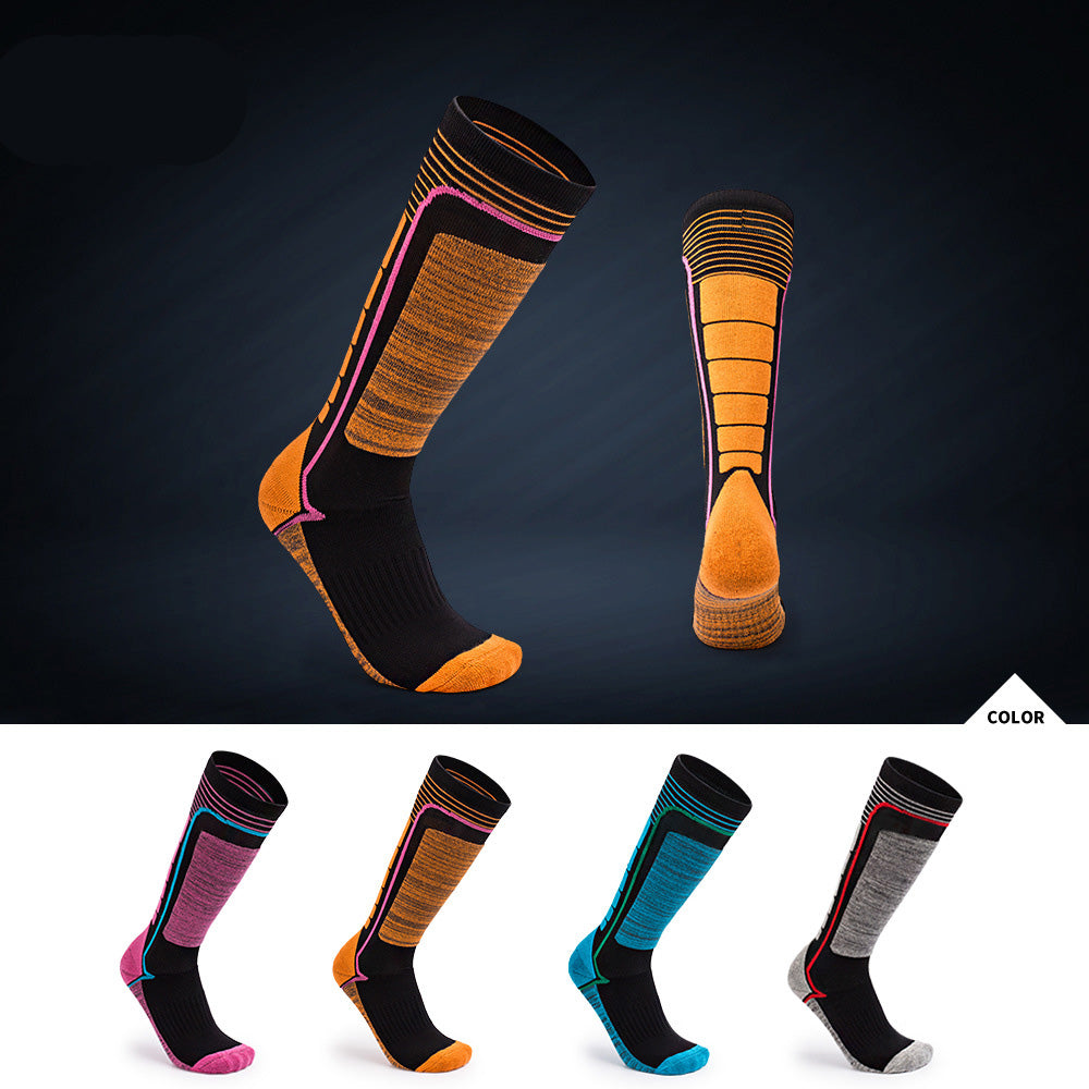 New Parent-Child Long Tube Warm Ski Socks Outdoor Hiking Socks Children's Thickened Hiking Socks