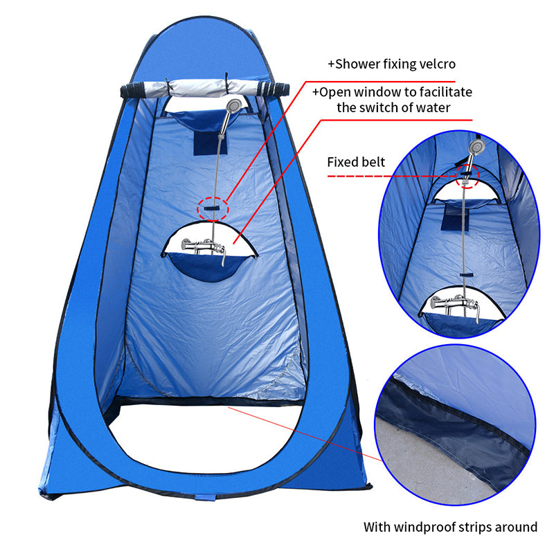 Portable Outdoor Camping Tent Shower Tent Simple Bath Cover Changing Fitting Room Tent Mobile Toilet Fishing Photography Tent