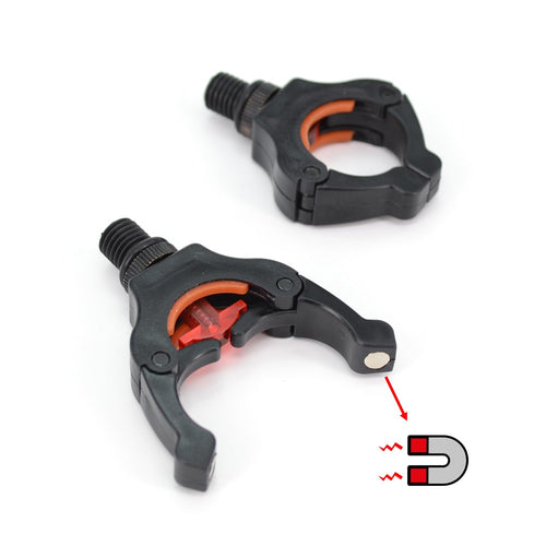 Carp Fishing Rod Rest Head Gripper for Rod Pod Holder with Magic Magnet Clips Keep Fishing Rod