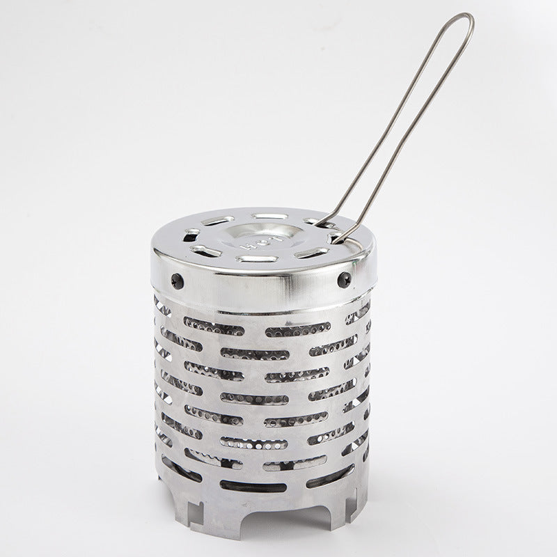 Outdoor Mini Heating Cover Stove Tent Heater Equipment Camping Portable Autumn And Winter Stainless Steel Heating Heating Cover