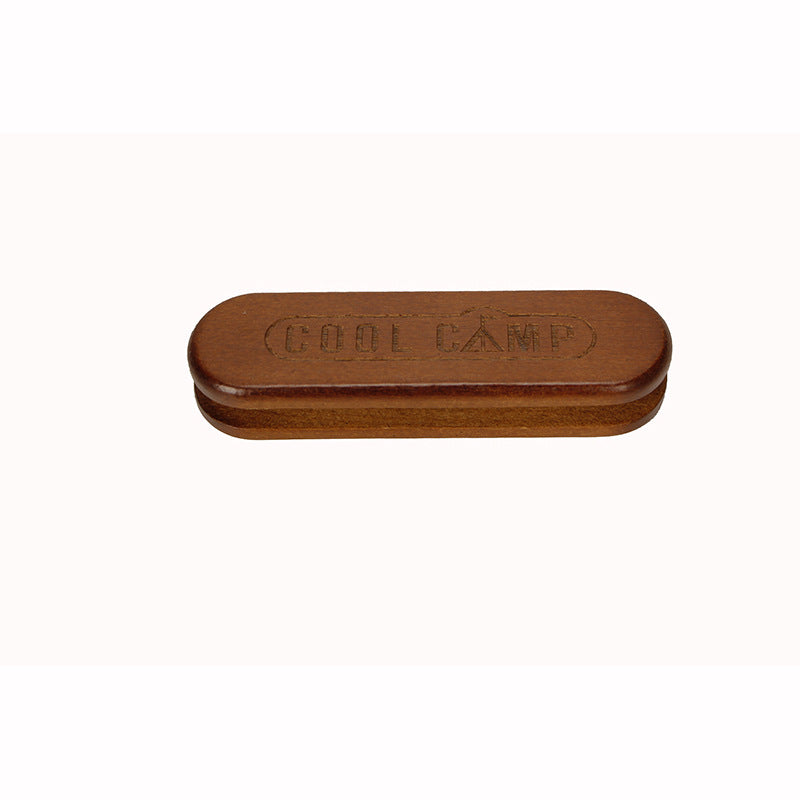 2 Pcs Solid Wood Handles For Outdoor Camping Portable Barbecue Tray