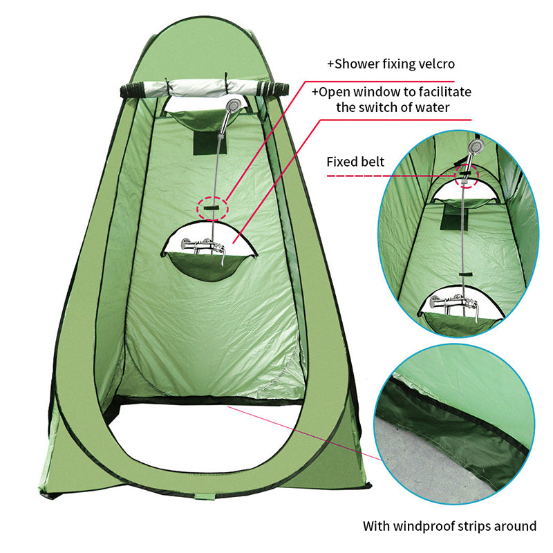 Portable Outdoor Camping Tent Shower Tent Simple Bath Cover Changing Fitting Room Tent Mobile Toilet Fishing Photography Tent
