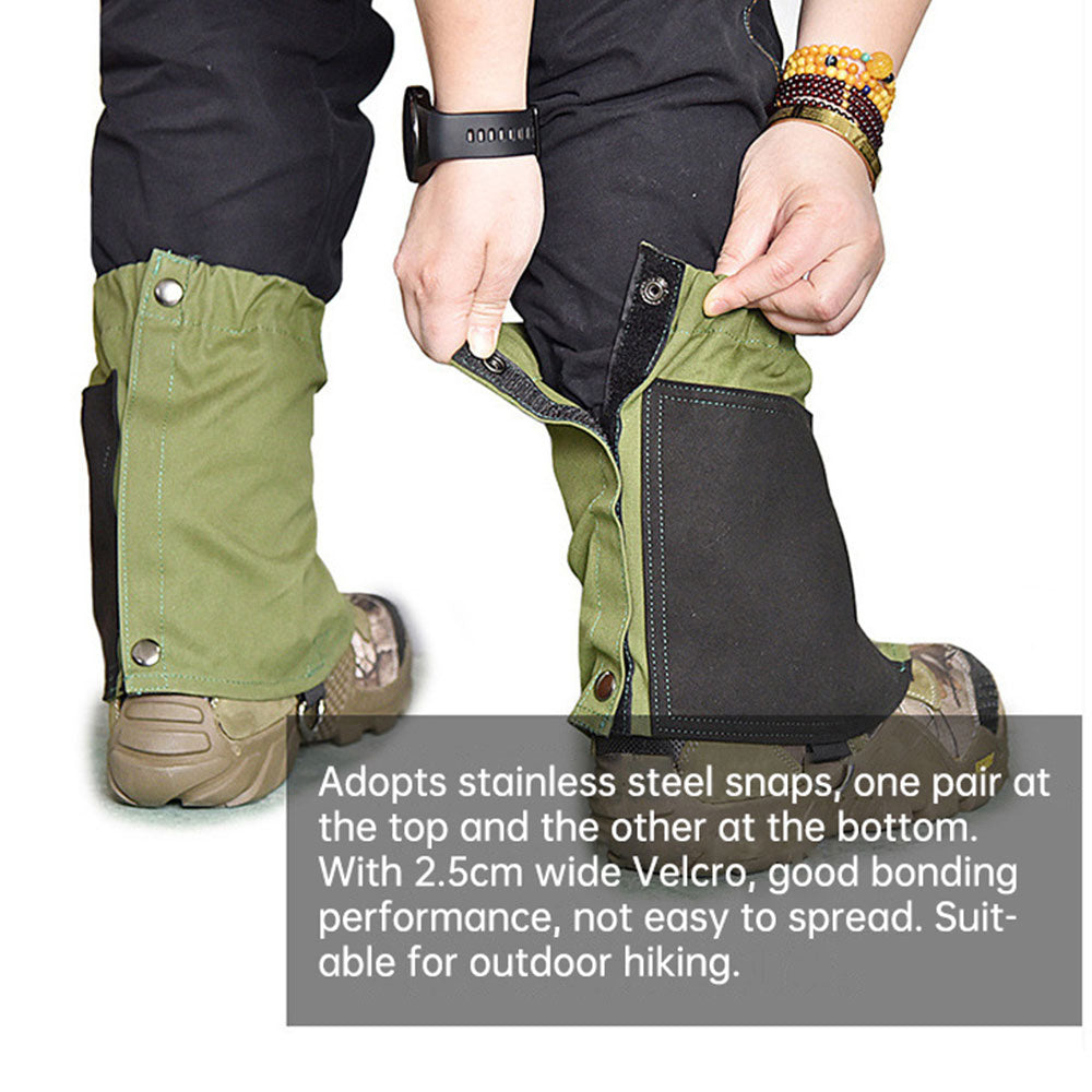 Canvas foot cover outdoor men and women hiking through the short leggings foot cover hiking waterproof desert dust gaiters