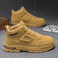 New High Top Leather Versatile Men's Shoes Outdoor Wear resistant Fashion Sports Running Work Boots