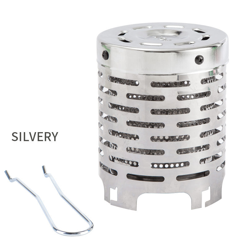 Outdoor Mini Heating Cover Stove Tent Heater Equipment Camping Portable Autumn And Winter Stainless Steel Heating Heating Cover